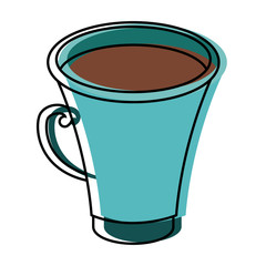 Coffee cup drink icon vector illustration graphic design