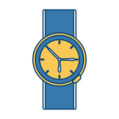 Vintage luxury wristwatch icon vector illustration graphic design