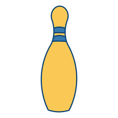 Bowling pin sport icon vector illustration graphic design