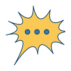 Chat bubble symbol icon vector illustration graphic design