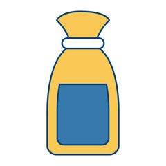 Small plastic bottle icon vector illustration graphic design
