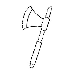 Fototapeta premium Old axe weapon icon vector illustration graphic design
