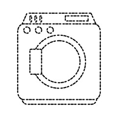 Washer machine symbol icon vector illustration graphic design