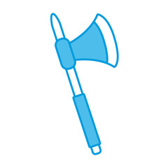 Old axe weapon icon vector illustration graphic design
