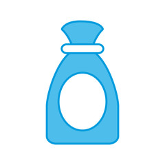 Small plastic bottle icon vector illustration graphic design