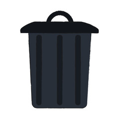 Garbage trash can icon vector illustration graphc design