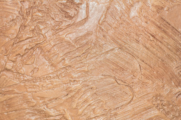 relief decorative plaster with an imprint of various plants