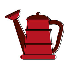 Gardening water can icon vector illustration graphic design