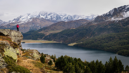 view over lake sils