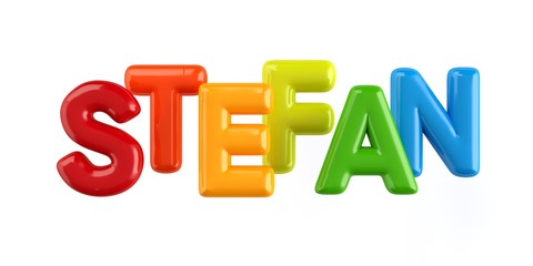 Bubbletext Name Stefan