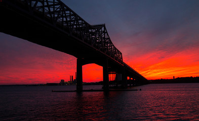 braga bridge at sunset