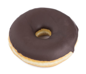 Donuts isolated on white (close-up shot)