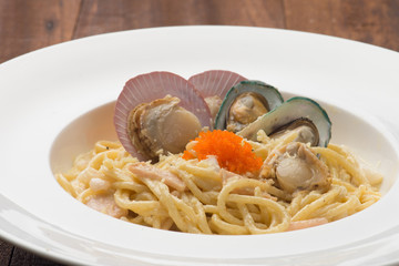 mussels carbonara