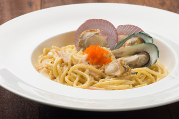 mussels carbonara