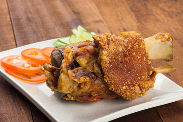 deep fried pork knuckle