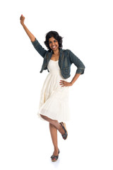 Obraz premium indian teenage girl in joy