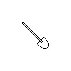 Shovel line icon