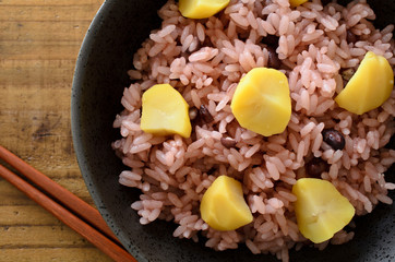 栗赤飯