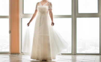 Bride and wedding dress