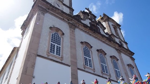 Fitas in front of the Nosso Senhor do Bonfim Church, Salvador, State of Bahia, Brazil