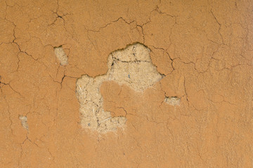 Texture of crack soil wall