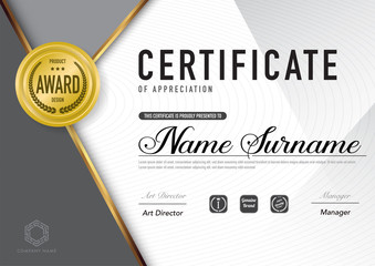 Certificate template luxury and diploma style,vector illustration.