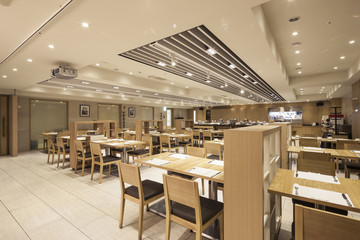 Fototapeta na wymiar buffet restaurant interior at the hotel in seoul