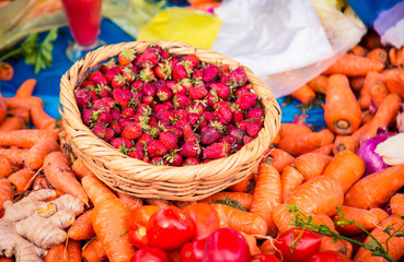basket of fresh strawberries