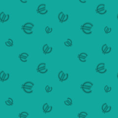 Euro Currency Sign Seamless Money Pattern