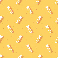 Science Straight Chemical Flask Seamless Background