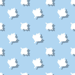 Maple Leaf Floral Nature Seamless Pattern