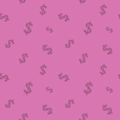Dollar Money Currency Sign Seamless Background