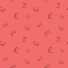 Pound Currency Seamless Money Sign Background