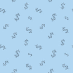 Dollar Money Currency Symbol Seamless Background