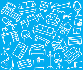 Seamless furniture background