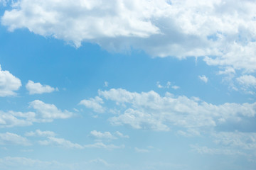 beautiful clouds on a blue sky