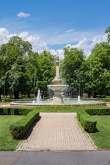 Fountain in Eger, Hungary