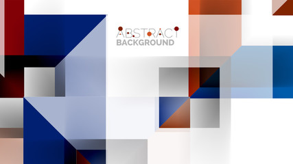 Business presentation geometric template