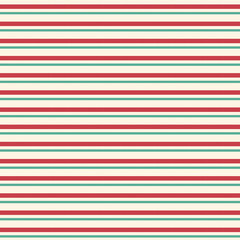 Green and red parallel line illustration seamless Christmas pattern