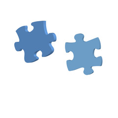 Obraz premium 3d Illustration: Puzzle