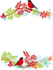 Naklejka premium Christmas branches