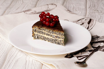Chocolate and poppy seed cake