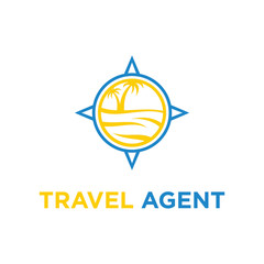 Travel icon logo holiday vector design illustration