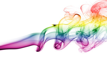 Colorful rainbow smoke 