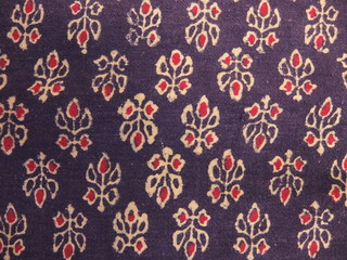 handmade fabric with oriental patterns