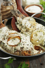  Fish in sour cream sauce