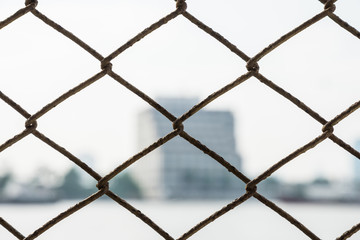 Fototapeta premium closeup net cage background