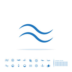 Obraz premium sea wave icon