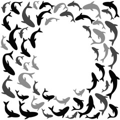 the fishes circle background