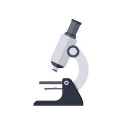 Simple microscope icon - obrazy, fototapety, plakaty